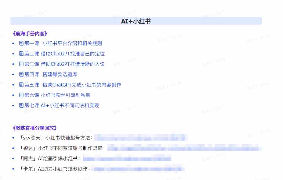 图片[3]-（9351期）AI破局手册+教练分享合集：AI提示词/AI+小红书 /AI+公众号/AI+绘画/AI编程 - 副业心选-副业心选