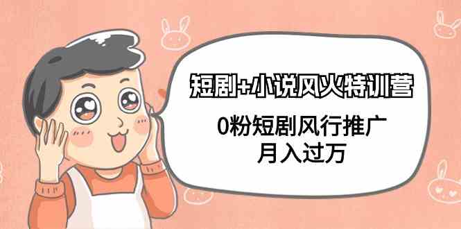 （9374期）短剧+小说风火特训营，0粉短剧风行推广，月入过万（102节课） - 副业心选-副业心选