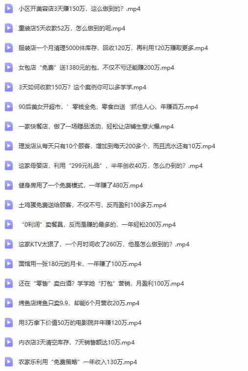 图片[9]-（9607期）真实有效391套商业模式，年入几十到几百万案例解析（电子书+视频+图文） - 副业心选-副业心选