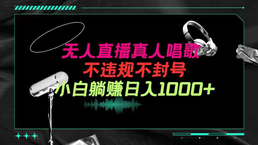 （9622期）抖音24小时无人直播音乐，不违规，不封号纯撸音浪，小白实操当天日入1000+ - 副业心选-副业心选