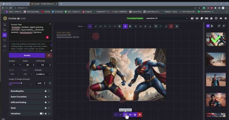 （9760期）Invoke AI 绘画教程-零基础创作可以销售的完美插图-49节-中英字幕-副业心选