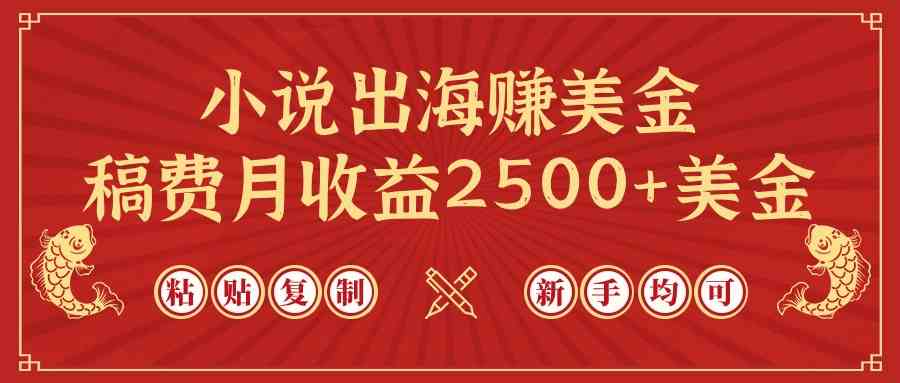 （9765期）小说出海赚美金，稿费月收益2500+美金，仅需chatgpt粘贴复制，新手也能玩转 - 副业心选-副业心选