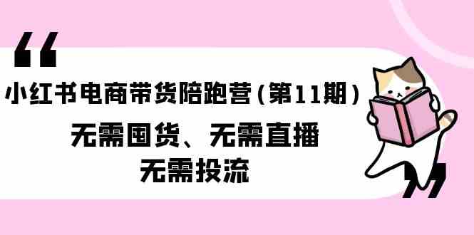 （9996期）小红书电商带货陪跑营(第11期)无需囤货、无需直播、无需投流（送往期10套） - 副业心选-副业心选