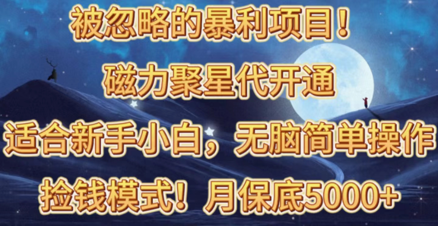 （10245期）被忽略的暴利项目！磁力聚星代开通捡钱模式，轻松月入五六千 - 副业心选-副业心选