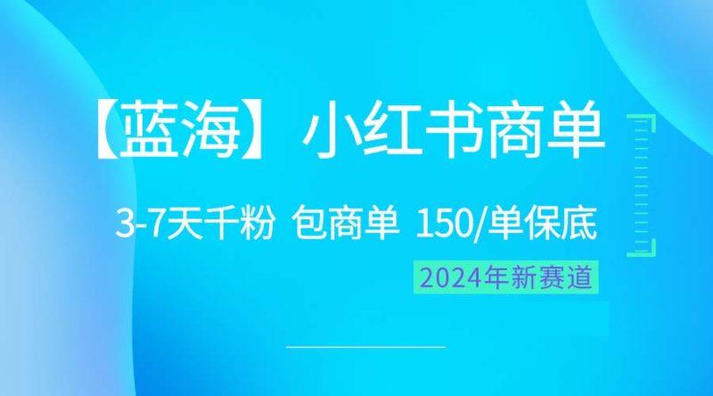（10232期）2024蓝海项目【小红书商单】超级简单，快速千粉，最强蓝海，百分百赚钱-副业心选