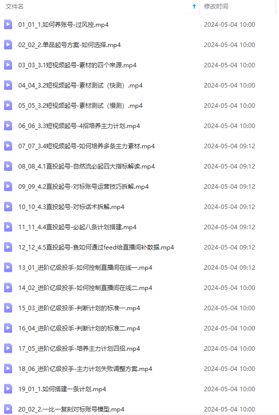 图片[2]-（10297期）2024单品正价起号，直播素材投流选品：选品课+投流课+素材课+卡首屏/100节 - 副业心选-副业心选