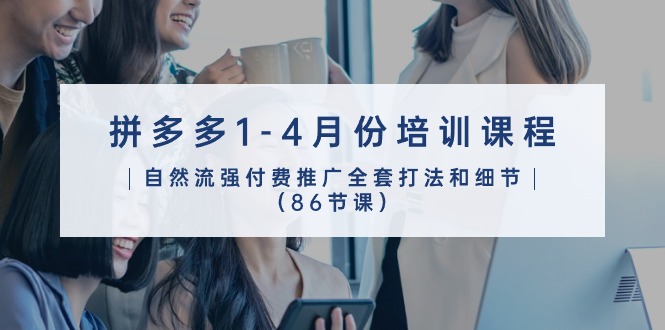 （10495期）拼多多1-4月份培训课程，自然流强付费推广全套打法和细节（86节课） - 副业心选-副业心选