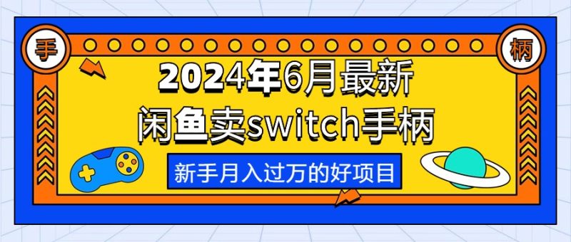 （10831期）2024年6月最新闲鱼卖switch游戏手柄，新手月入过万的第一个好项目-副业心选