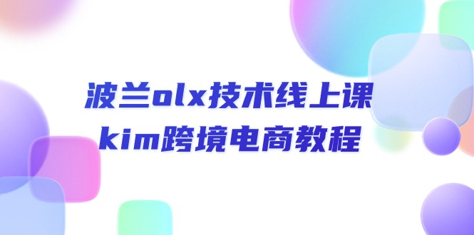 （10967期）波兰olx 技术线上课，kim跨境电商教程 - 副业心选-副业心选