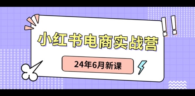 （10984期）小红书电商实战营：小红书笔记带货和无人直播，24年6月新课 - 副业心选-副业心选