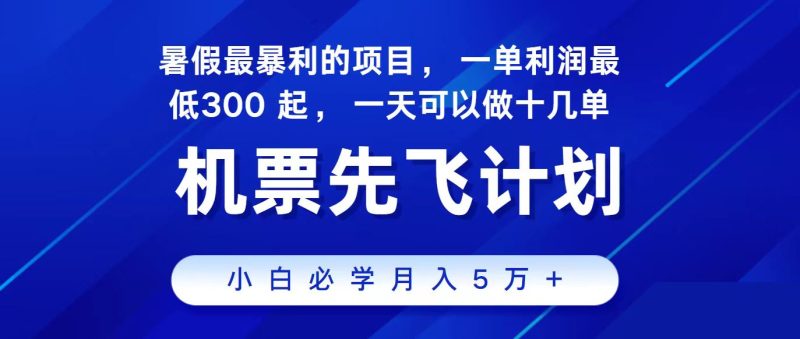 （11204期）2024最新项目，冷门暴利，整个暑假都是高爆发期，一单利润300+，二十…-副业心选