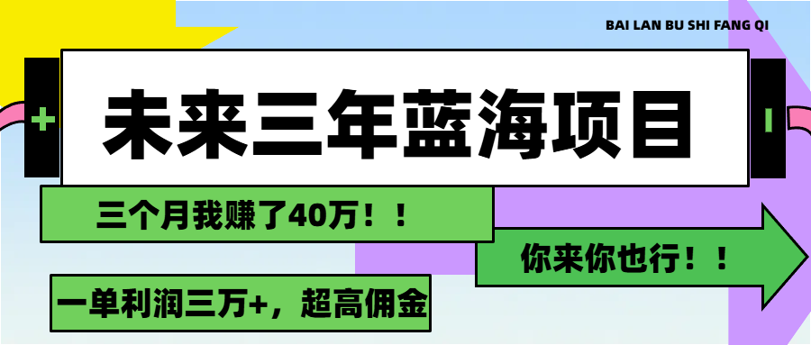 （11716期）未来三年，蓝海赛道，月入3万+ - 副业心选-副业心选