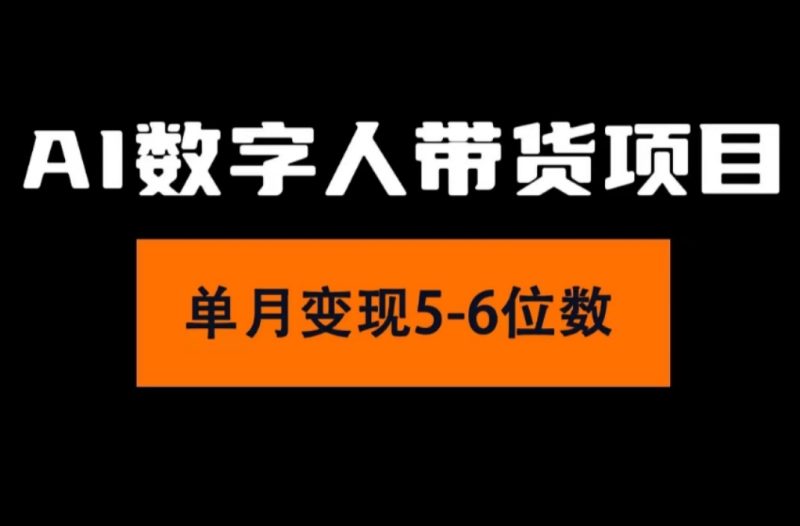 （11751期）2024年Ai数字人带货，小白就可以轻松上手，真正实现月入过万的项目-副业心选