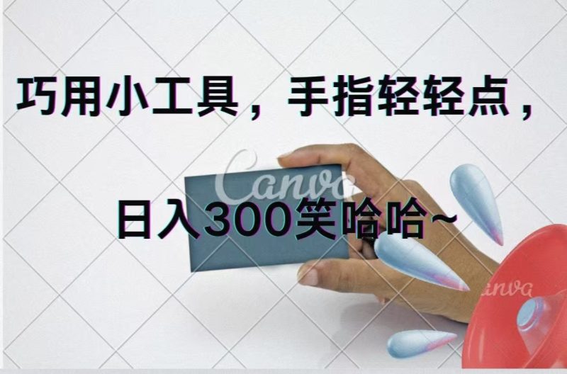 （11786期）巧用小工具，每天动动手，轻松日入300+-副业心选