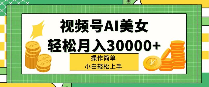 （11812期）视频号AI美女，轻松月入30000+,操作简单小白也能轻松上手-副业心选