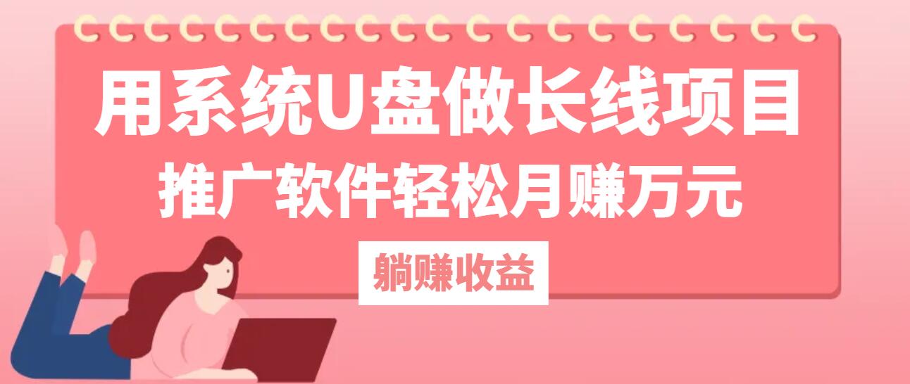 （12666期）用系统U盘做长线项目，推广软件轻松月赚万元（附制作教程+软件） - 副业心选-副业心选