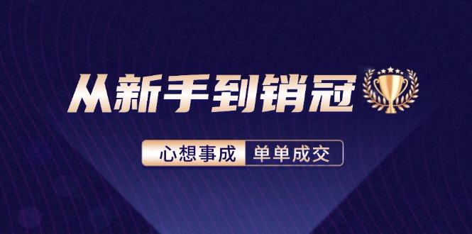 （12383期）从新手到销冠：精通客户心理学，揭秘销冠背后的成交秘籍 - 副业心选-副业心选