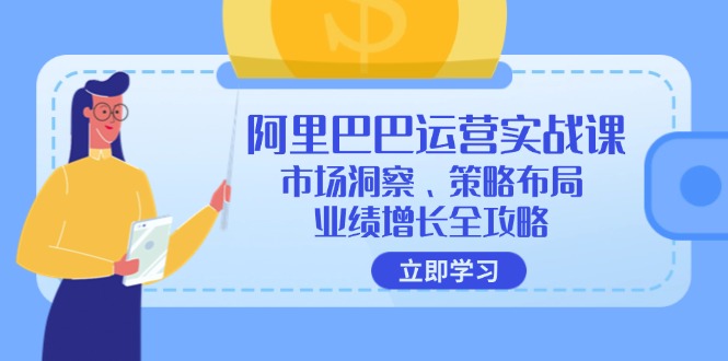 （12385期）阿里巴巴运营实战课：市场洞察、策略布局、业绩增长全攻略 - 副业心选-副业心选
