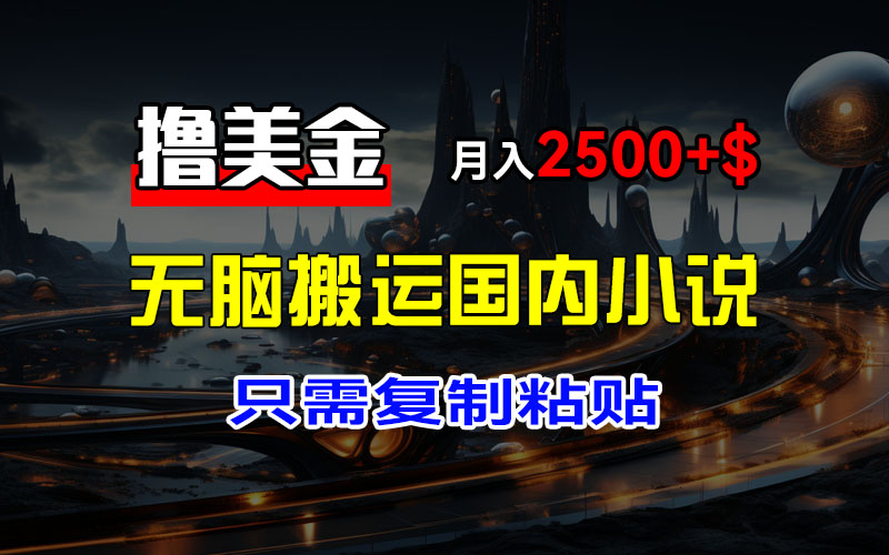 （12303期）最新撸美金项目，搬运国内小说爽文，只需复制粘贴，稿费月入2500+美金…-副业心选