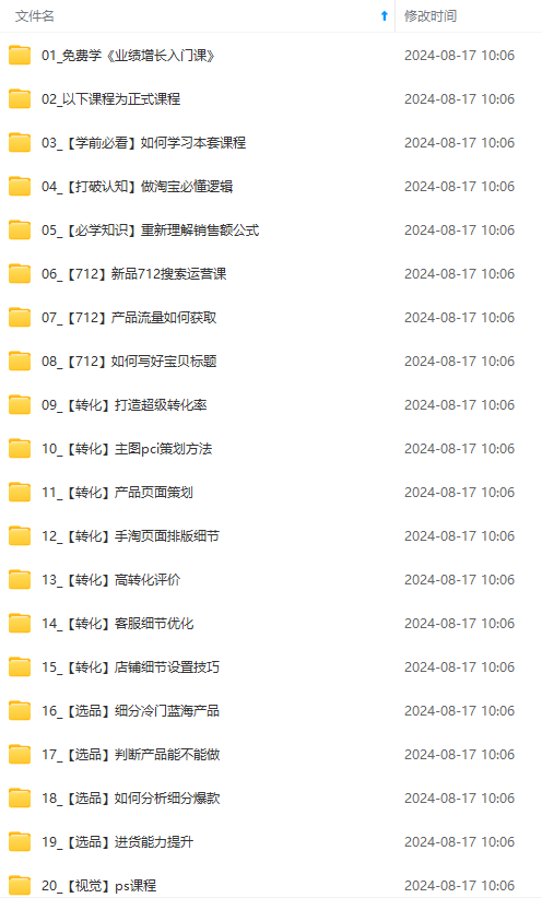图片[2]-（12186期）淘系运营实战班：市场分析、定位、定价、引流、产品策划，爆品打造 - 副业心选-副业心选