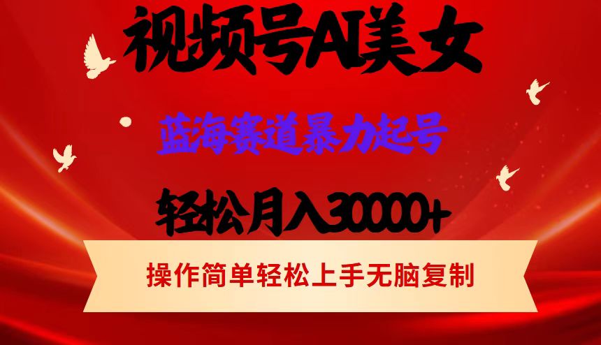 （12178期）视频号AI美女跳舞，轻松月入30000+，蓝海赛道，流量池巨大，起号猛，当… - 副业心选-副业心选