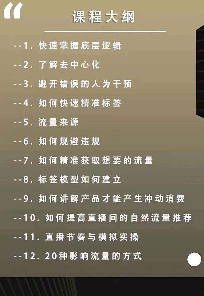 图片[2]-（12094期）主播运营【8月新课】拉爆自然流，做懂流量的主播新规政策下，自然流破… - 副业心选-副业心选