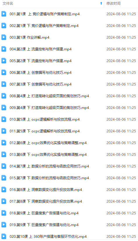 图片[2]-（12012期）竞价教程：真实账户 实战教学 从新手到进阶·后台操作到数据优化 - 副业心选-副业心选