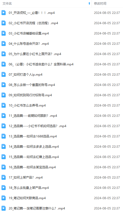 图片[2]-（12003期）2024小红书电商实战课：全体系打造 全方位梳理 小红书电商逻辑体系 (42节) - 副业心选-副业心选