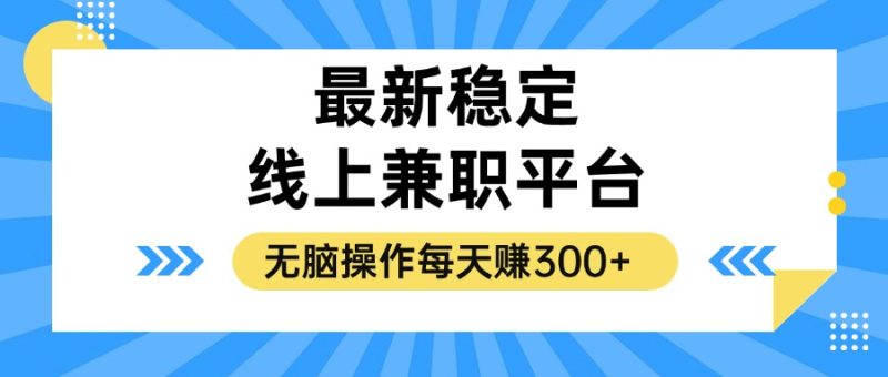 （12893期）揭秘稳定的线上兼职平台，无脑操作每天赚300+-副业心选