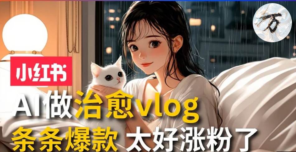 （13172期）AI治愈系vlog动画视频，小红书1个月轻松涨粉破万，商单报价1500+日入2000+ - 副业心选-副业心选