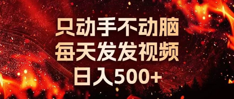 （13325期）种草平台发短视频，只动手不动脑，每天发发视频，日入500+-副业心选