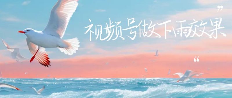 视频号做下雨视频，一个账号一周涨粉10W+，日入1000+附保姆级教程-副业心选