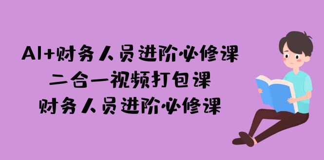 AI + 财务人员进阶必修课二合一视频打包课，财务人员进阶必修课-副业心选
