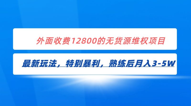 全网首发！外面收费12800的无货源维权最新暴利玩法，轻松月入3-5W-副业心选