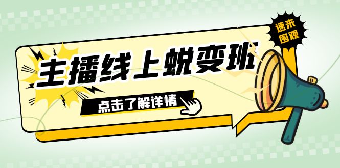 2023主播线上蜕变班：0粉号话术的熟练运用、憋单、停留、互动（45节课）-副业心选
