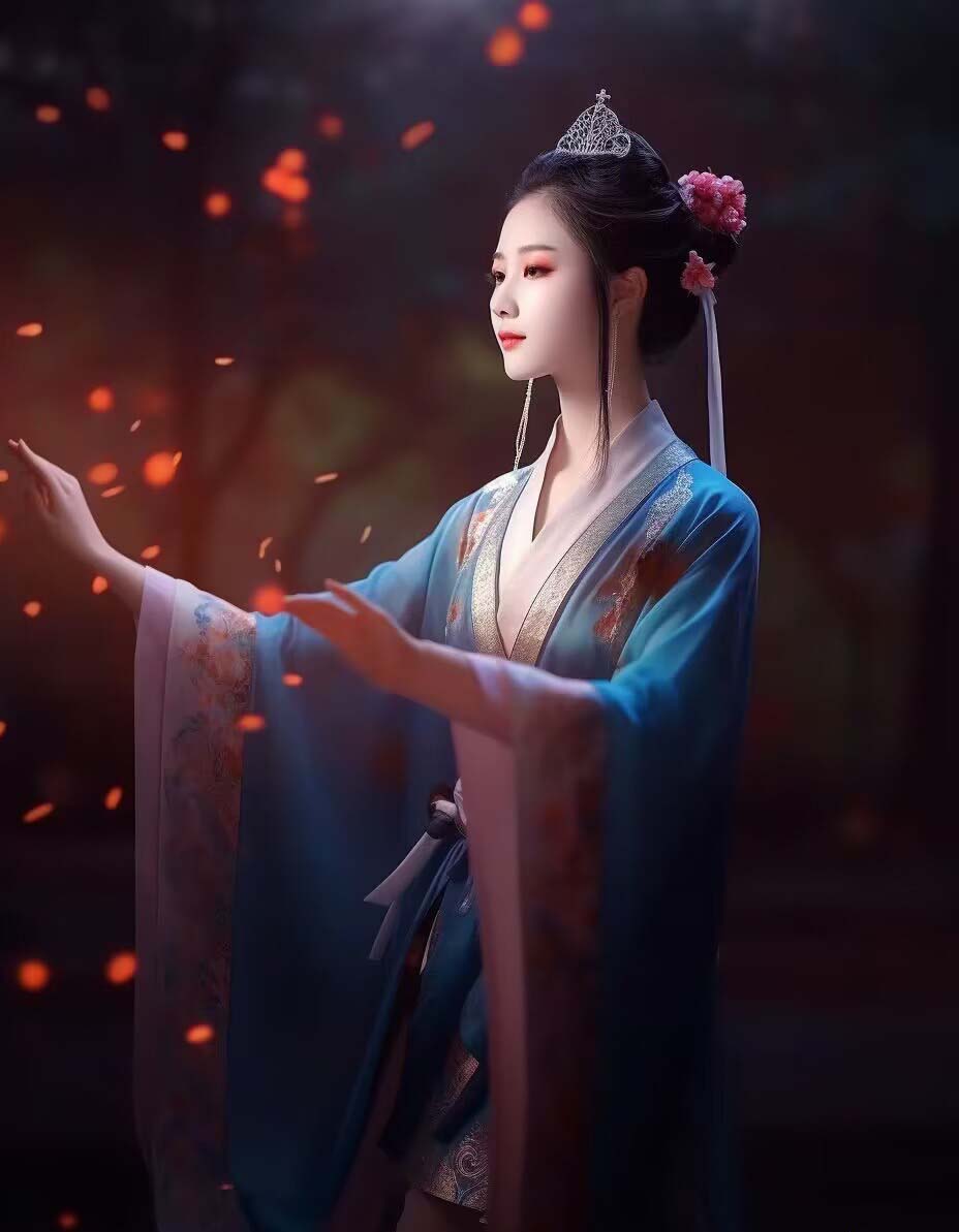 图片[9]-Midjourney关键词-AI生成中国风古装汉服美女人像提示关键词 - 副业心选-副业心选