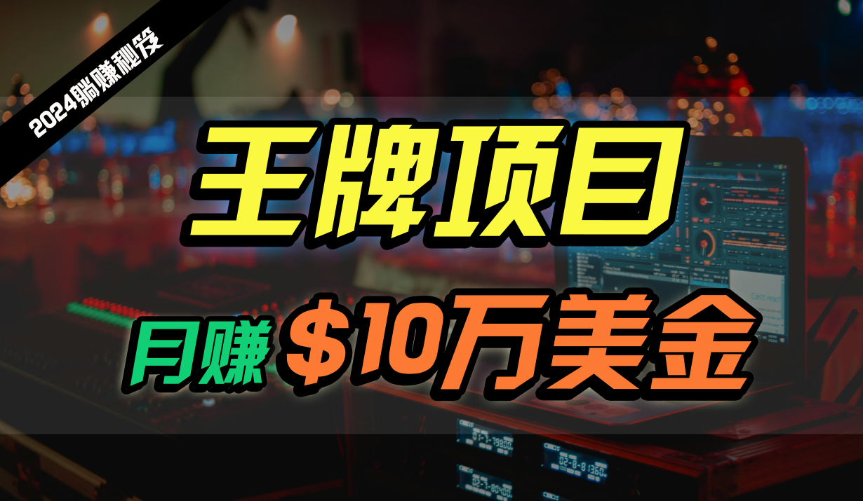 王牌项目月入10W美金，2024最新国外挂机撸U项目，全程无人值守，可批量放大！ - 副业心选-副业心选