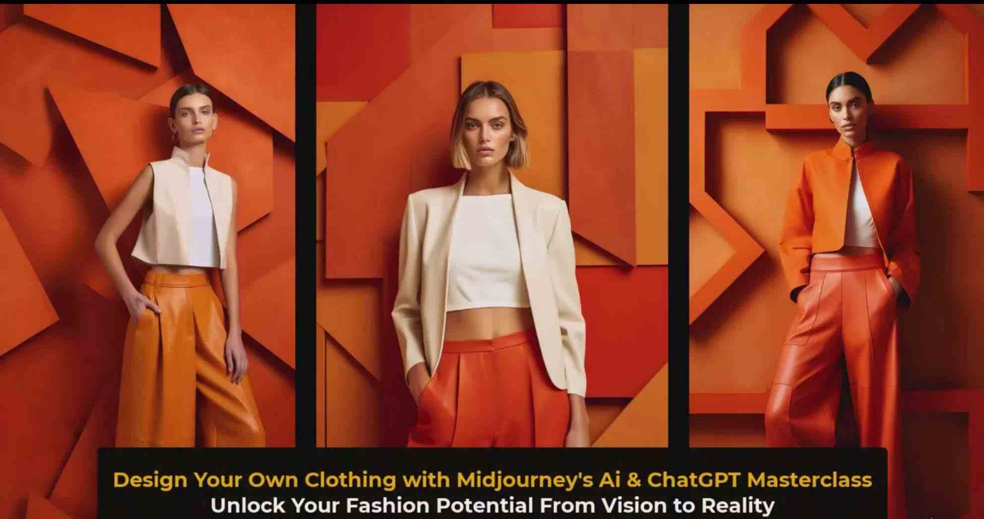 图片[5]-利用 Midjourneys Ai 人工智能设计自己的服装AI大师班-10节课-中英字幕 - 副业心选-副业心选