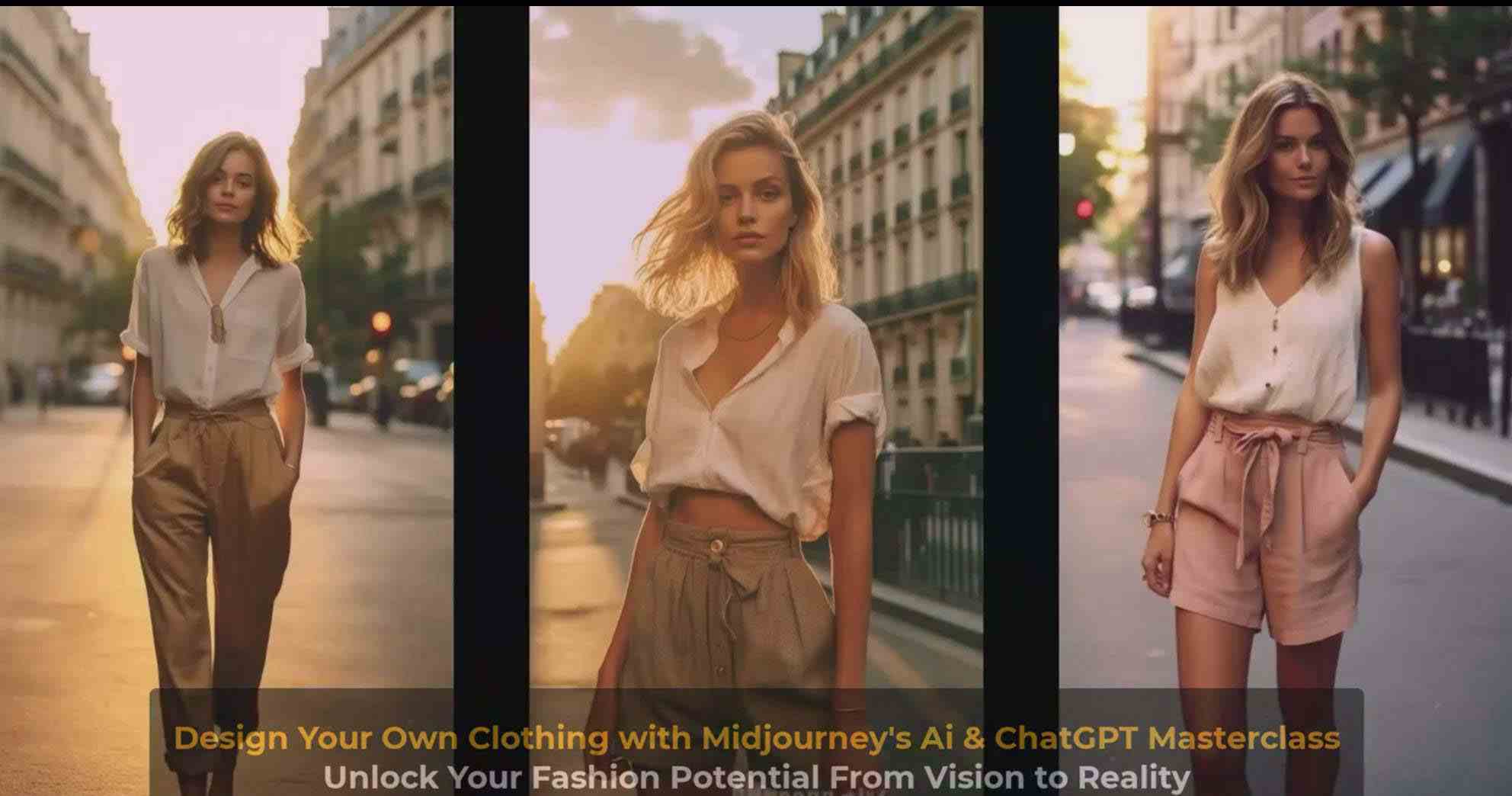 图片[11]-利用 Midjourneys Ai 人工智能设计自己的服装AI大师班-10节课-中英字幕 - 副业心选-副业心选