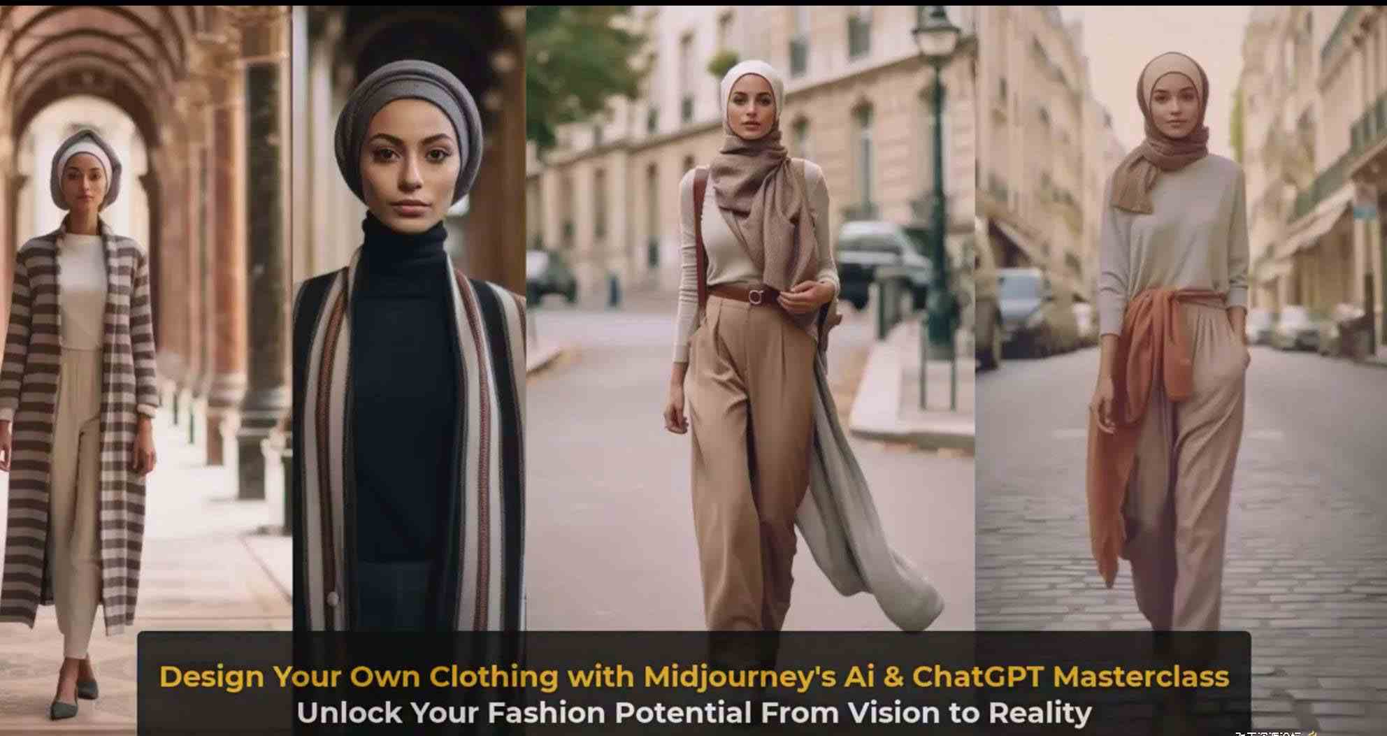 图片[12]-利用 Midjourneys Ai 人工智能设计自己的服装AI大师班-10节课-中英字幕 - 副业心选-副业心选