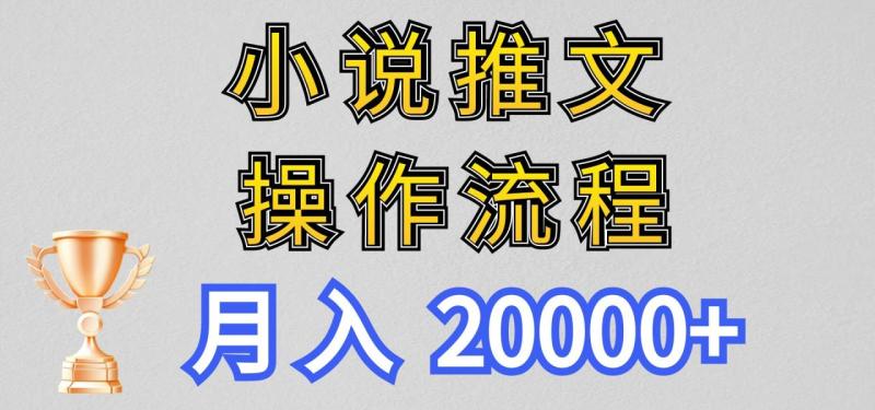 小说推文项目新玩法操作全流程，月入20000+，门槛低非常适合新手-副业心选
