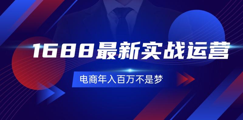 1688最新实战运营，0基础学会1688实战运营，电商年入百万不是梦（131节） - 副业心选-副业心选