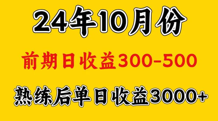 高手是怎么赚钱的.前期日收益500+熟练后日收益3000左右-副业心选