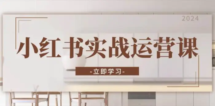 小红书实战运营课：从开通店铺到直播话术，打造爆款笔记与高效直播-副业心选