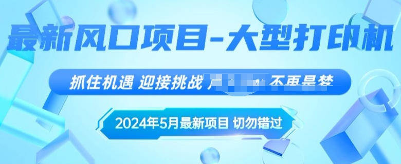 2024年5月最新风口项目，闲鱼卖大型打印机，无货源赚差价模式，小白也可以操作 - 副业心选-副业心选