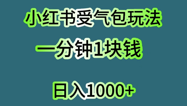 小红书受气包项目，单机操作日入几张 - 副业心选-副业心选