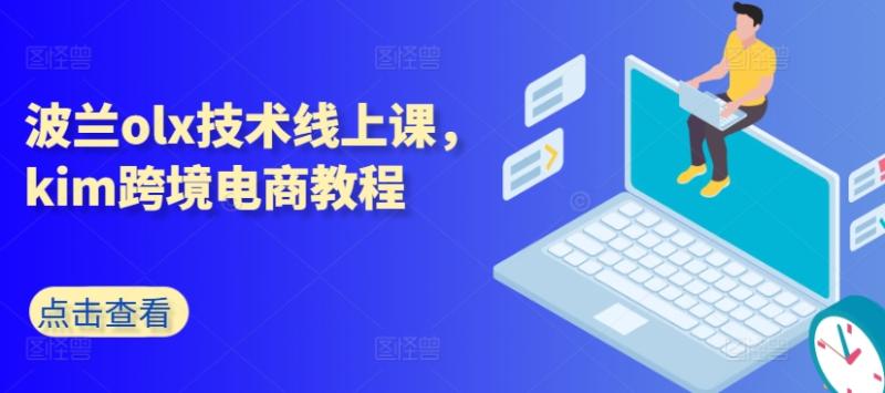 波兰olx技术线上课，kim跨境电商教程-副业心选