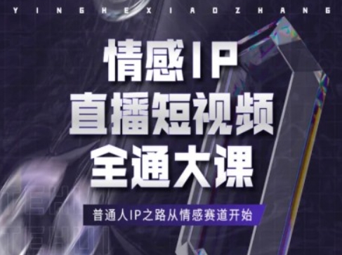 情感IP直播短视频全通大课，普通人IP之路从情感赛道开始-副业心选