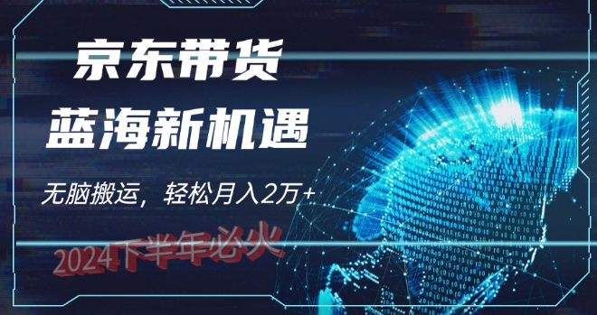 2024下半年最新蓝海项目，无脑搬运，不用剪辑，有手就会，京东图文视频，每月亲测2W+ - 副业心选-副业心选