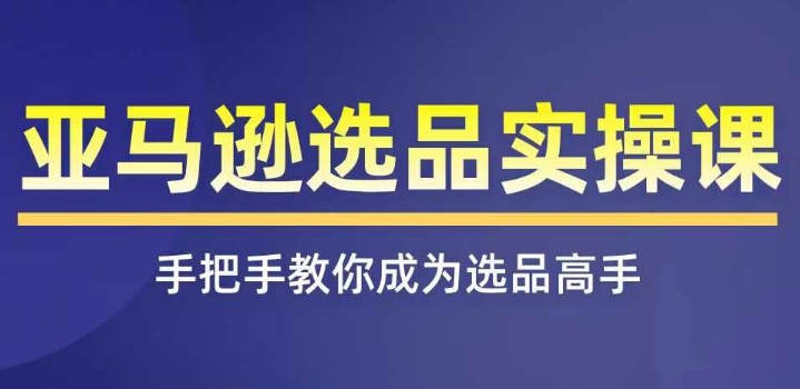 亚马逊选品实操课程，快速掌握亚马逊选品的技巧，覆盖亚马逊选品所有渠道 - 副业心选-副业心选